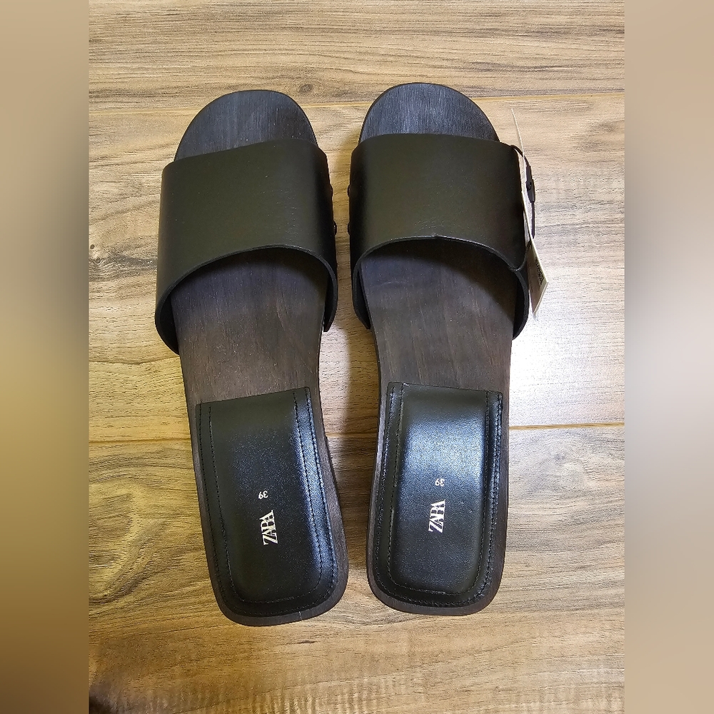 ZARA LEATHER SANDALS LIMITED EDITION, US 8 - Picture 6 of 12